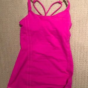 Lululemon pink tank top